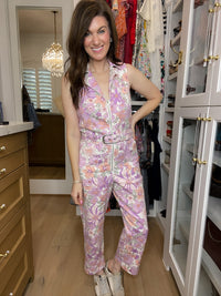 Skies Are Blue Days Gone By Floral Jumpsuit