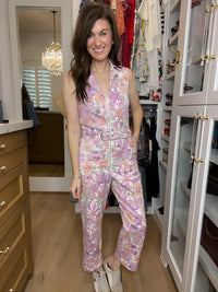 Skies Are Blue Days Gone By Floral Jumpsuit