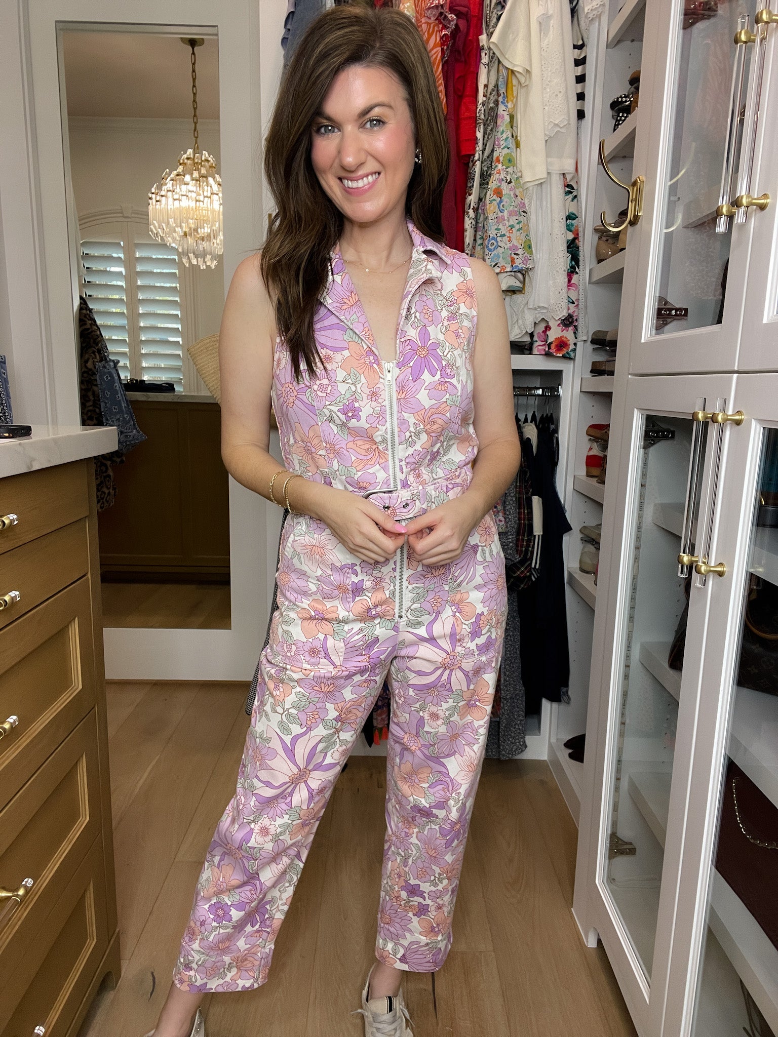 Skies Are Blue Days Gone By Floral Jumpsuit