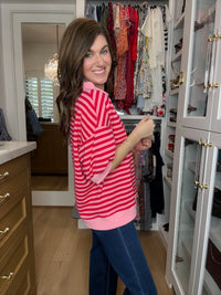 Sunshine and Stripes Puff Sleeve Top