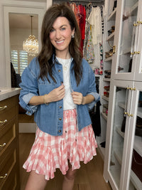 Picnic in Paris Gingham Skirt