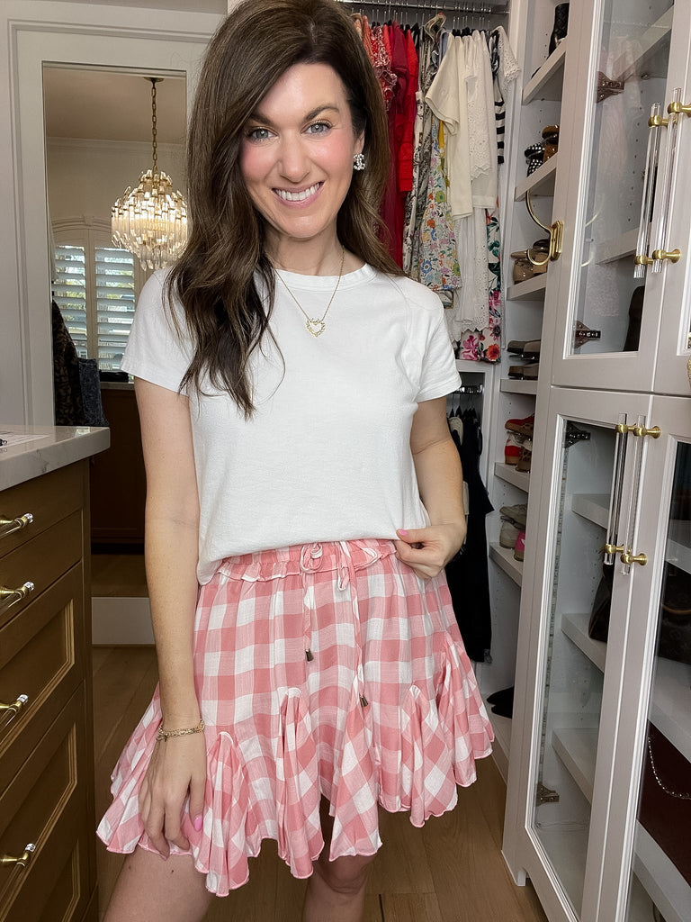 Picnic in Paris Gingham Skirt