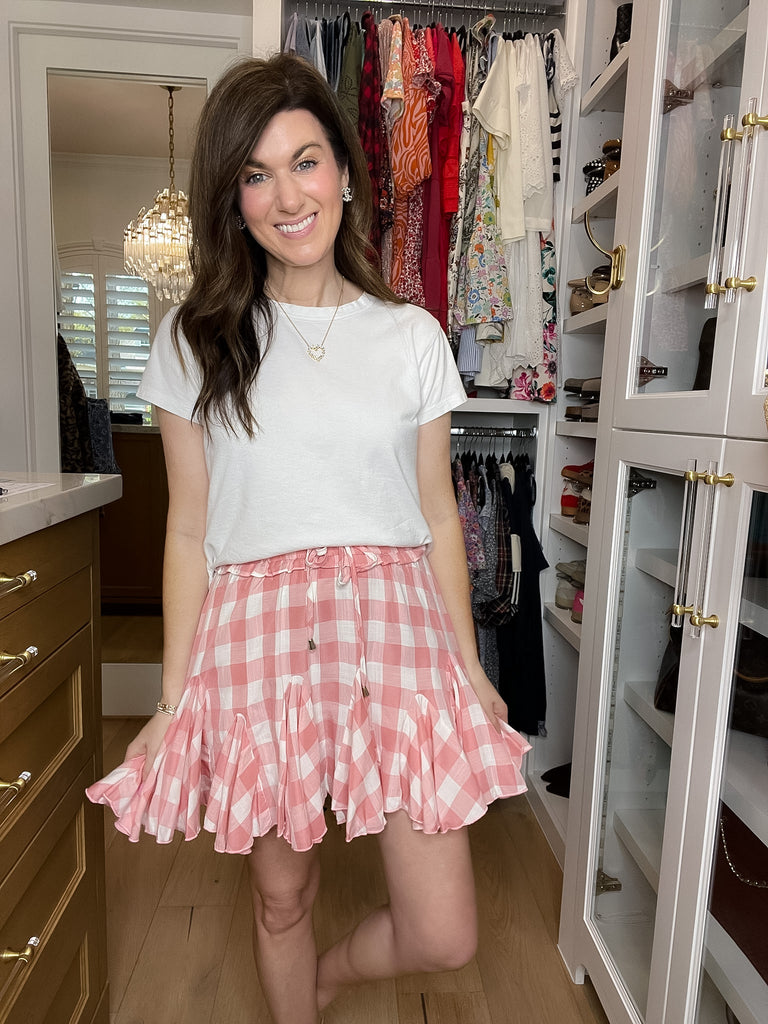 Picnic in Paris Gingham Skirt