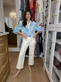 Mica Coastal Crop Wide Leg Jeans