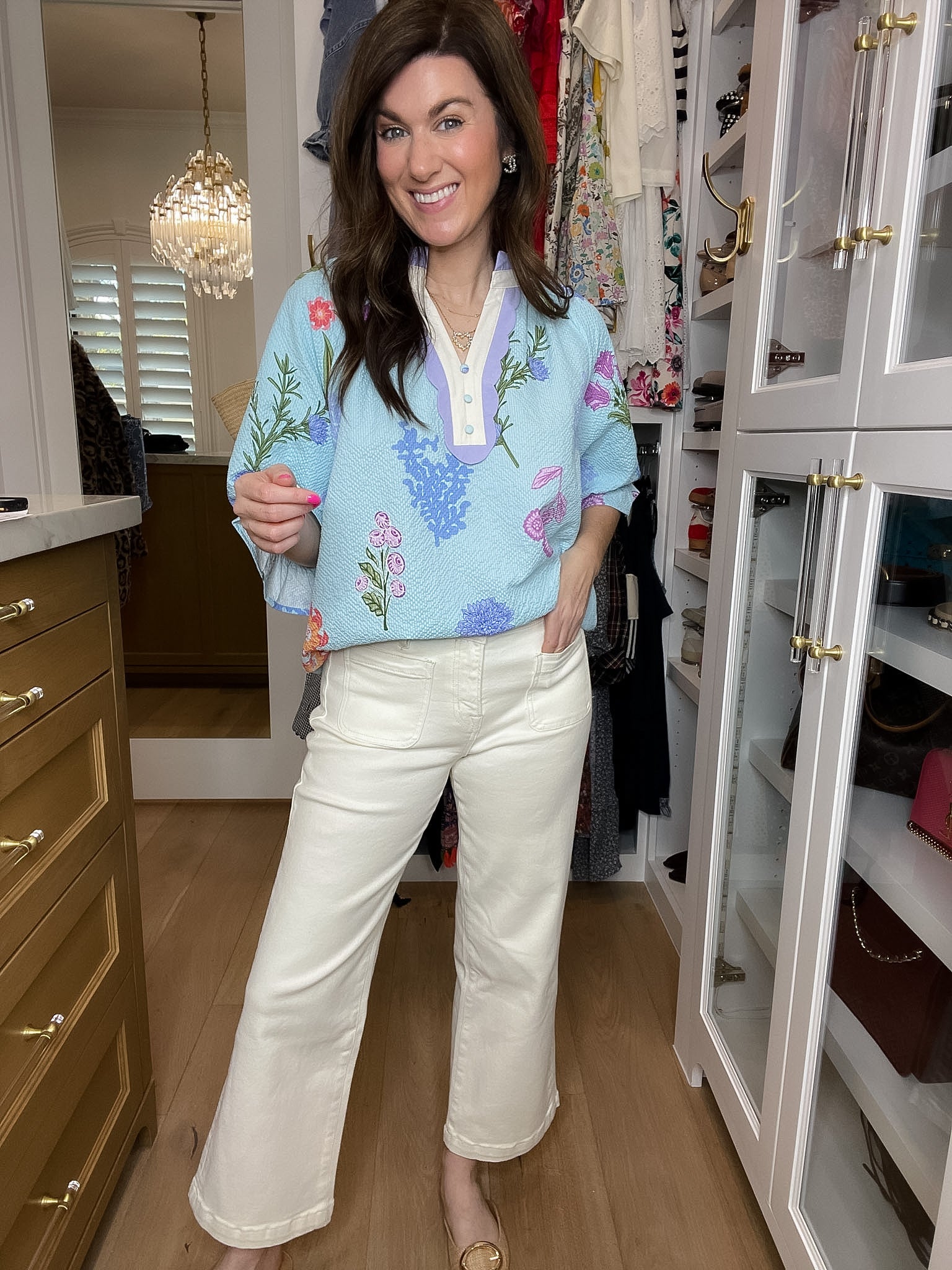 Mica Coastal Crop Wide Leg Jeans