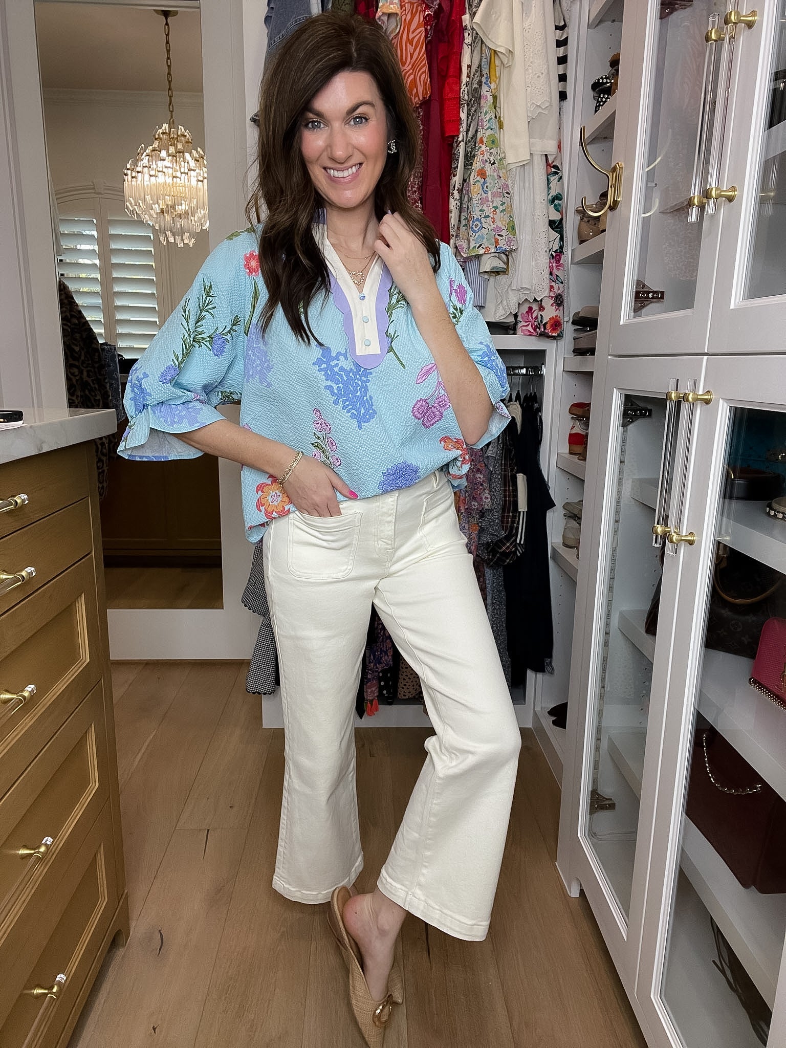 Mica Coastal Crop Wide Leg Jeans