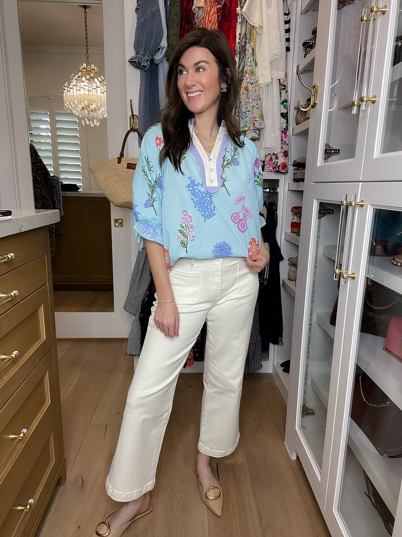 Mica Coastal Crop Wide Leg Jeans