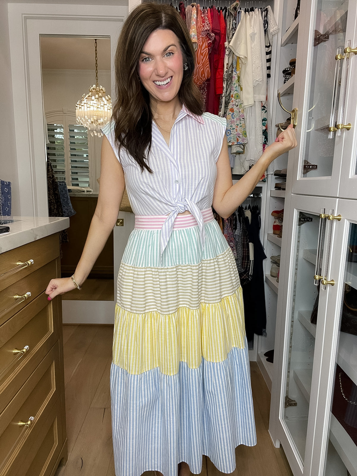 Sunshine and Stripes Maxi Dress