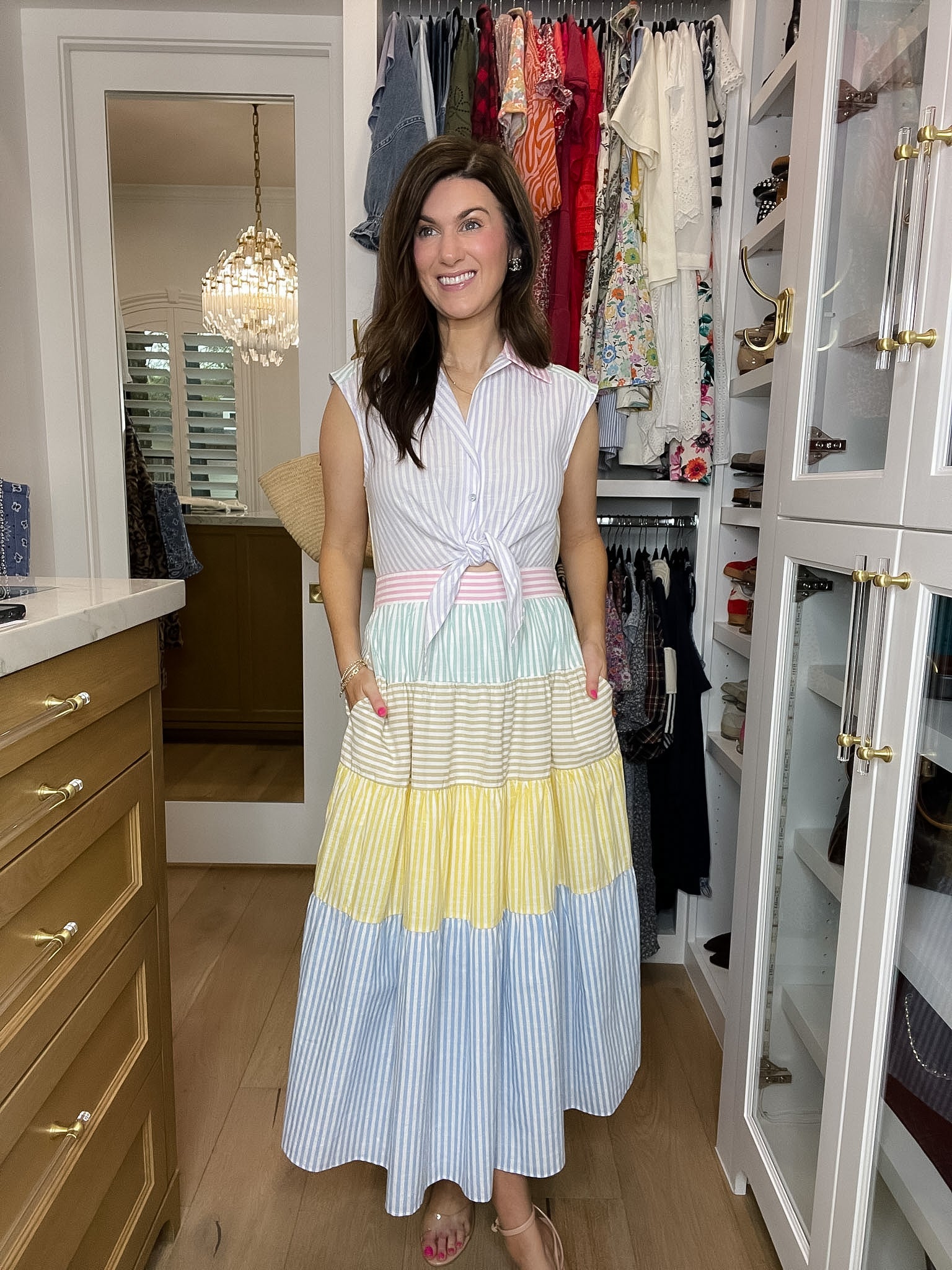 Sunshine and Stripes Maxi Dress