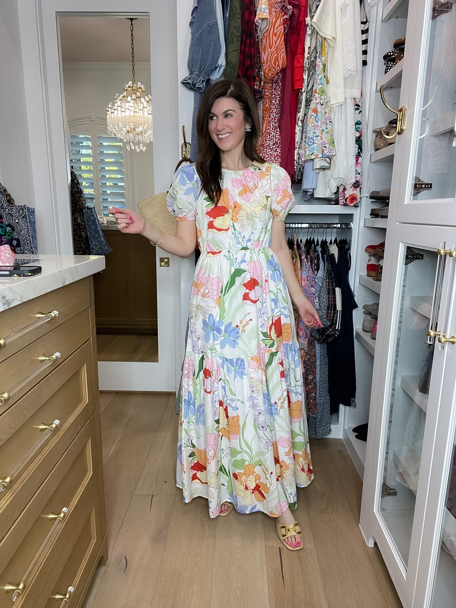 Sugarlips Becca Tiered Maxi Dress in Juliet Floral Garden