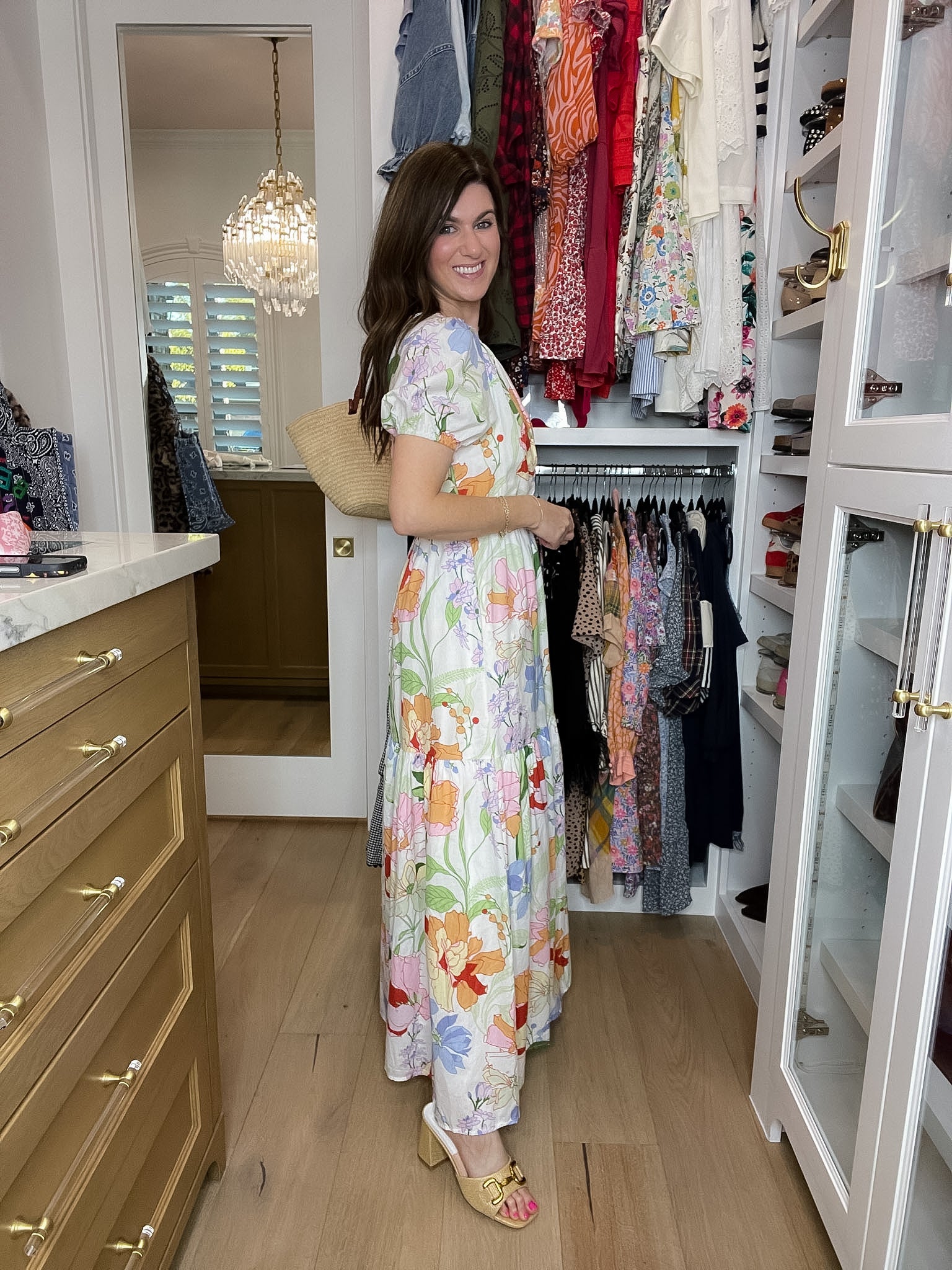 Sugarlips Becca Tiered Maxi Dress in Juliet Floral Garden