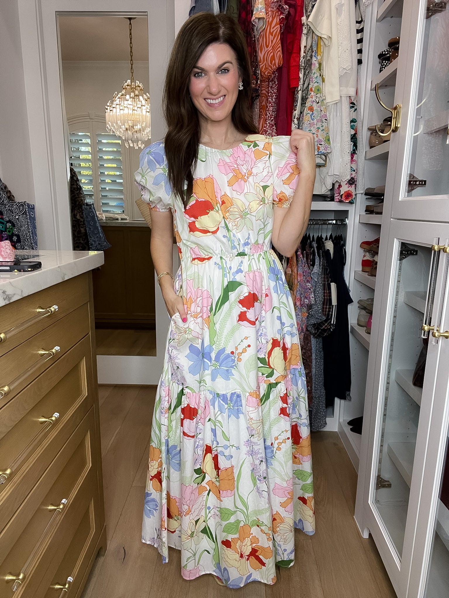 Sugarlips Becca Tiered Maxi Dress in Juliet Floral Garden