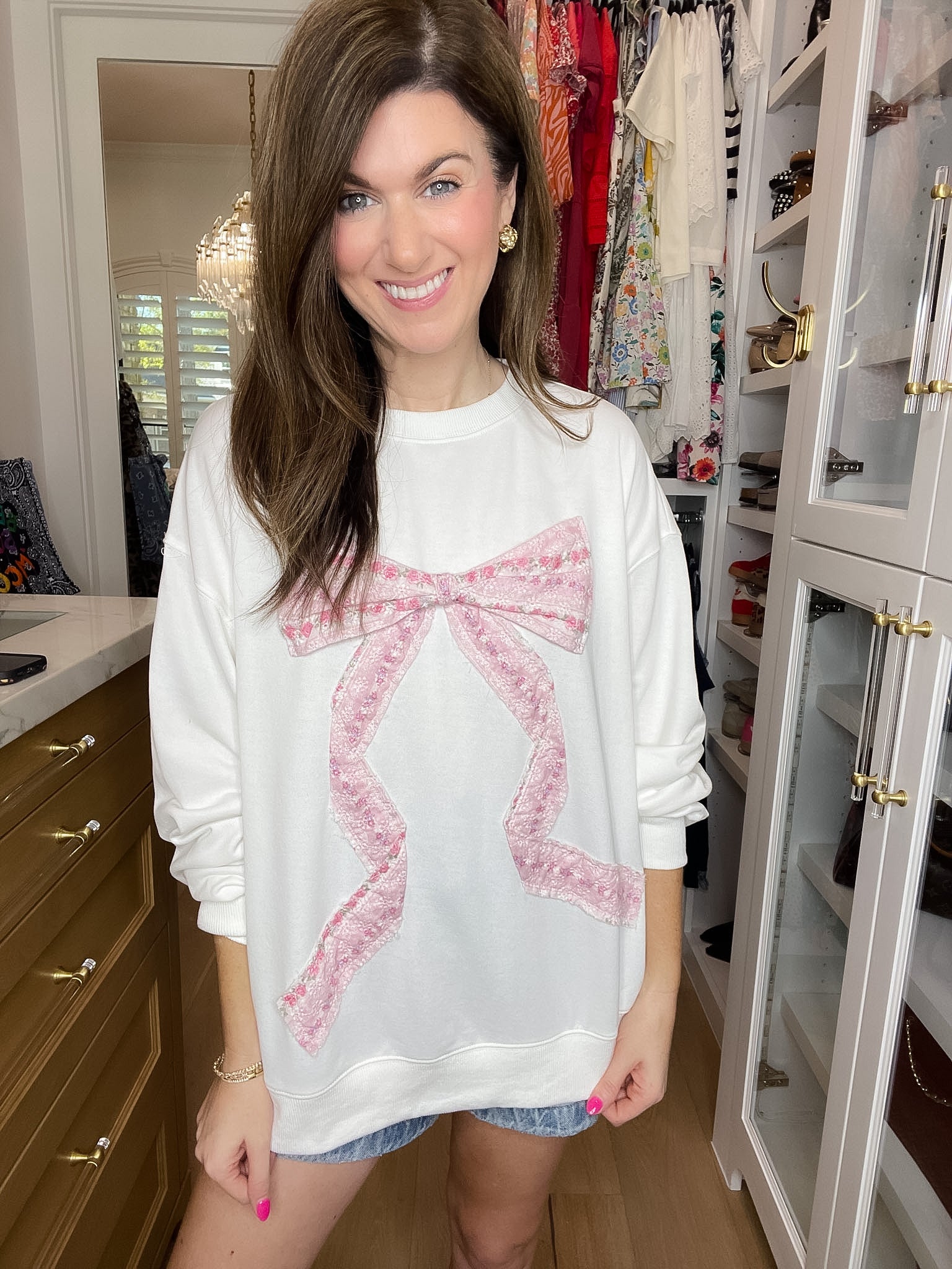 Sweet Statement Sweatshirt in White
