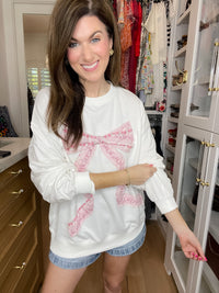 Sweet Statement Sweatshirt in White