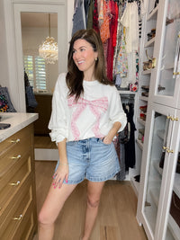 Sweet Statement Sweatshirt in White