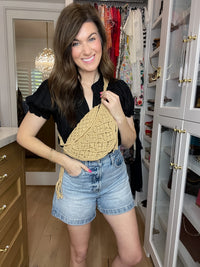 Coastal Drift Macrame Crossbody Bag *Final Sale*