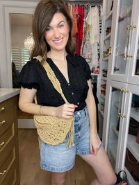 Coastal Drift Macrame Crossbody Bag *Final Sale*