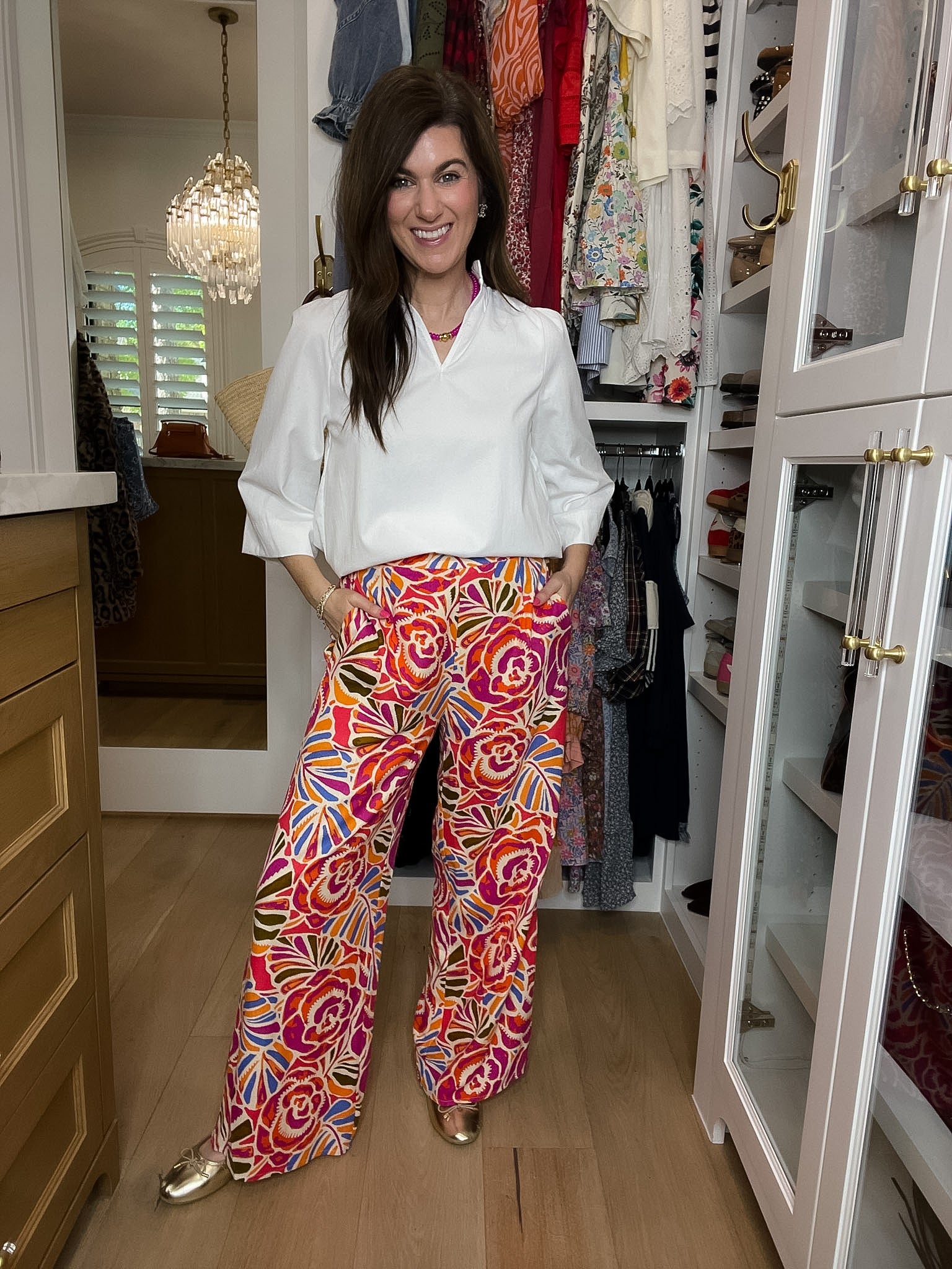 Sugarlips Elena Wide Leg Pants in Nomi Floral