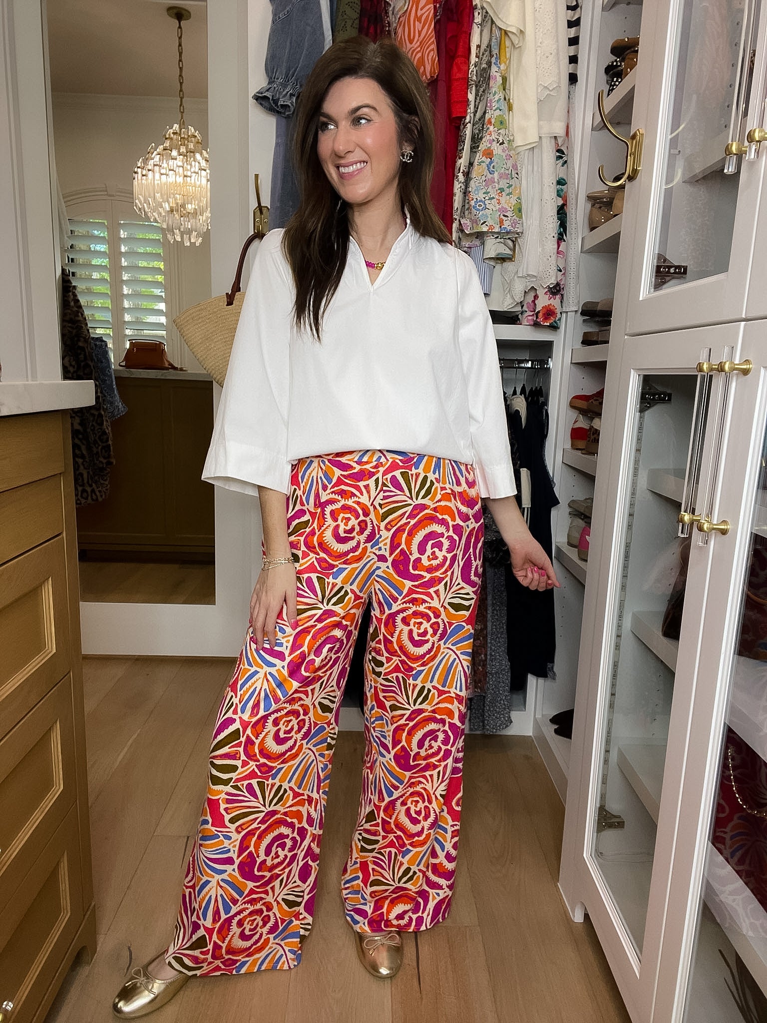 Sugarlips Elena Wide Leg Pants in Nomi Floral