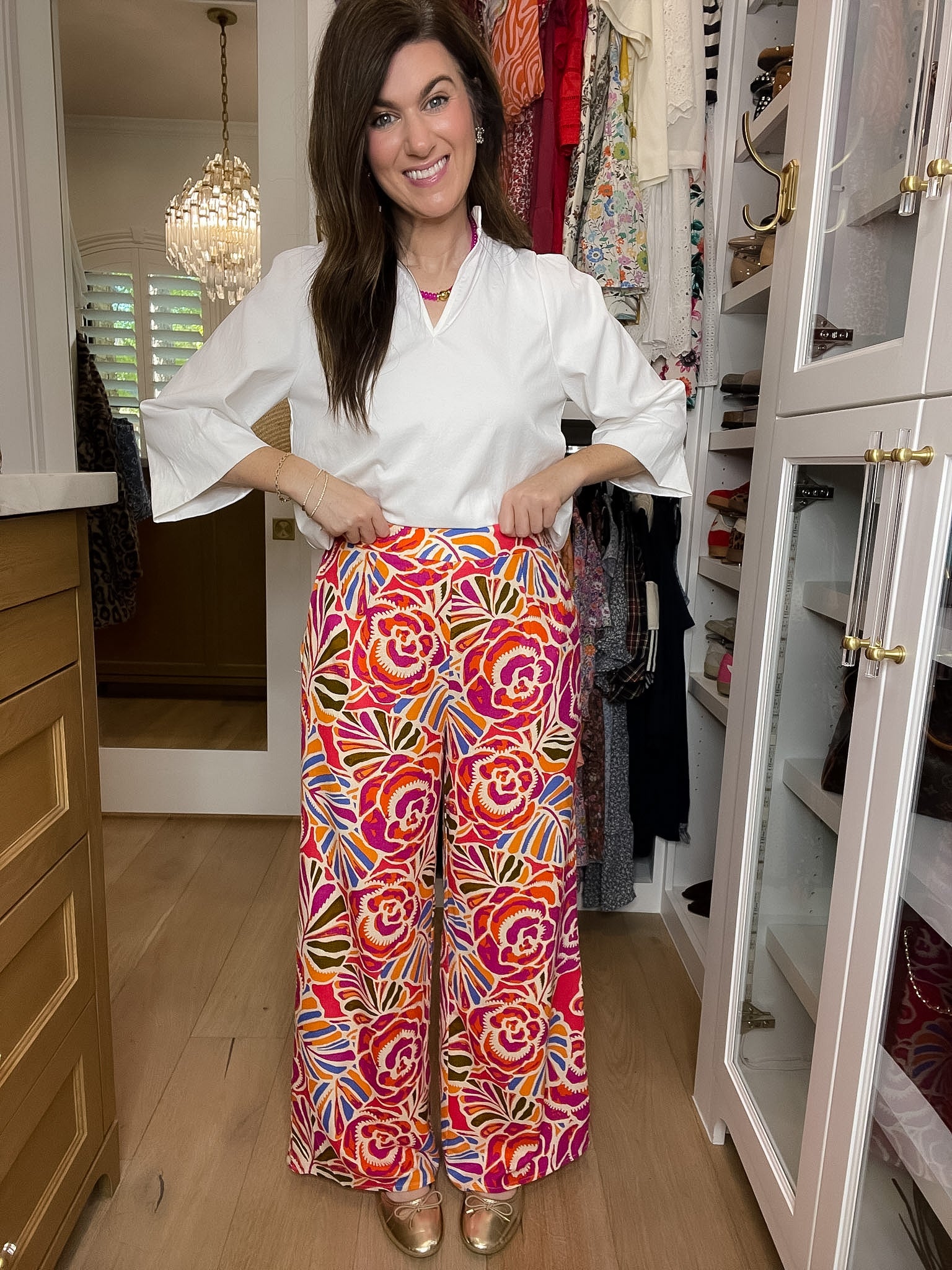 Sugarlips Elena Wide Leg Pants in Nomi Floral