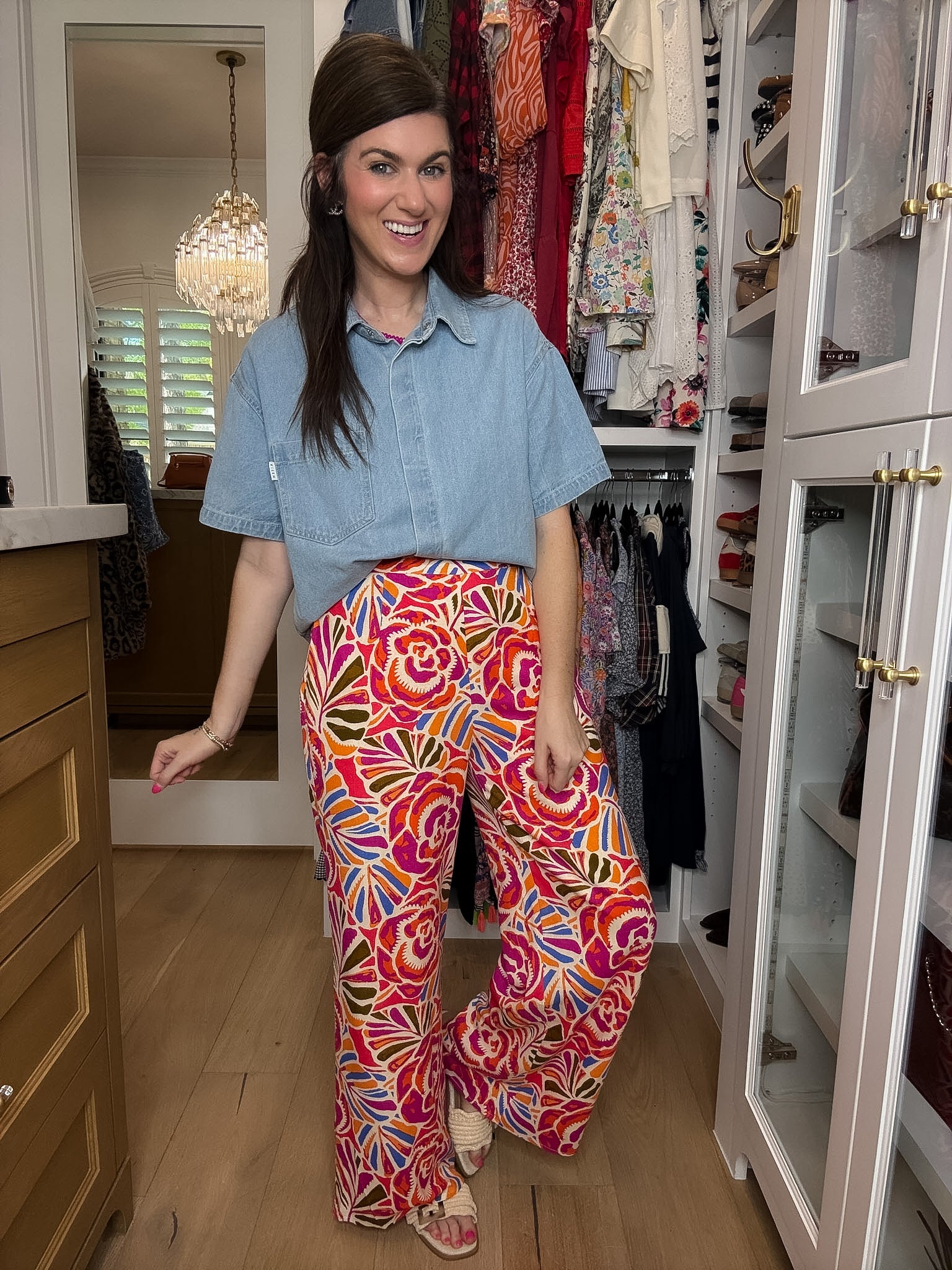Sugarlips Elena Wide Leg Pants in Nomi Floral