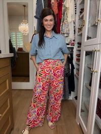 Sugarlips Elena Wide Leg Pants in Nomi Floral