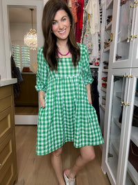 Sunny Stroll Gingham Dress