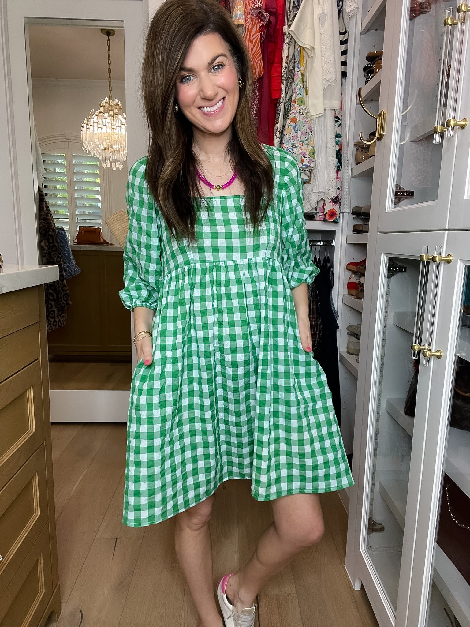 Sunny Stroll Gingham Dress