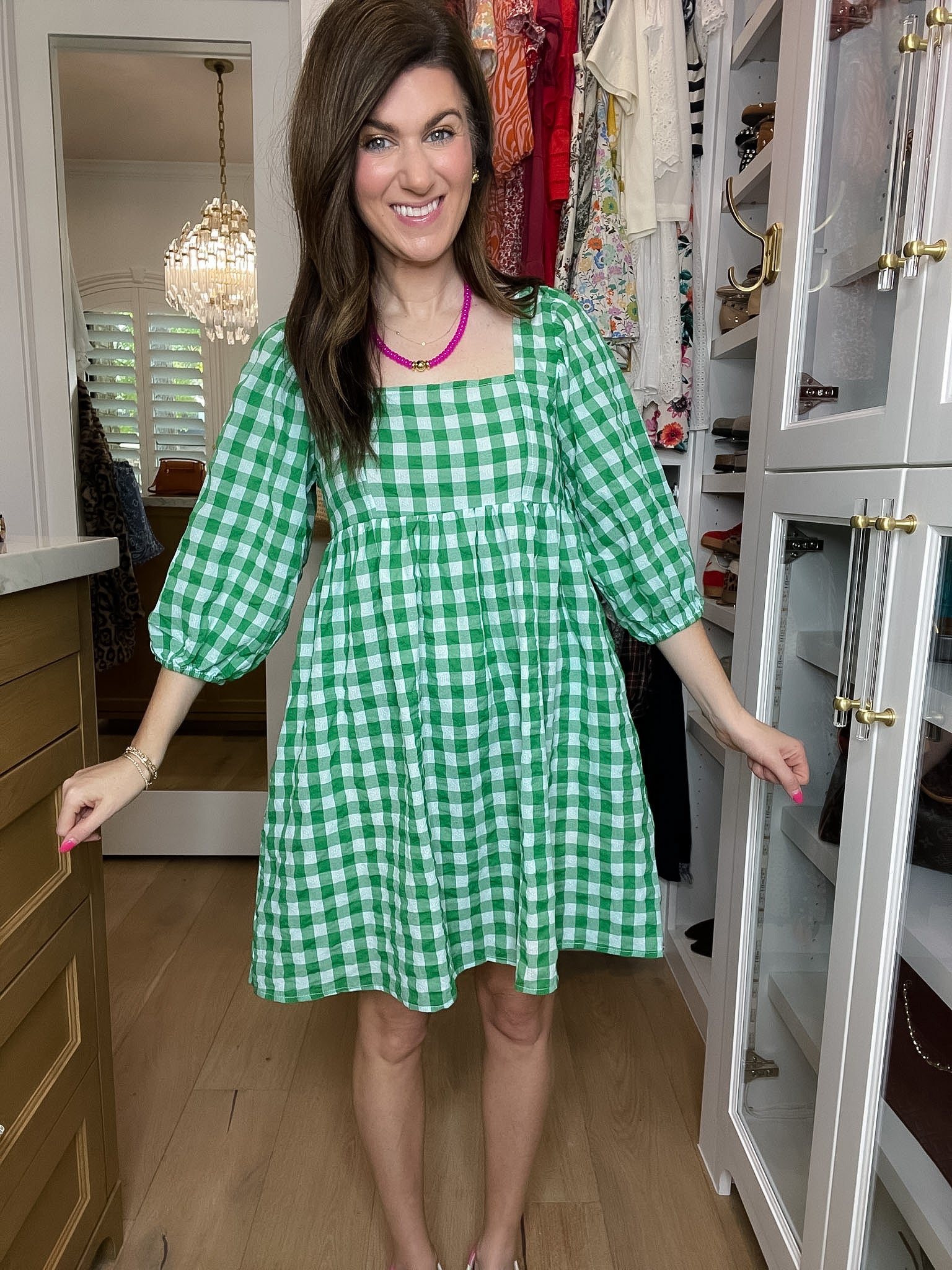 Sunny Stroll Gingham Dress