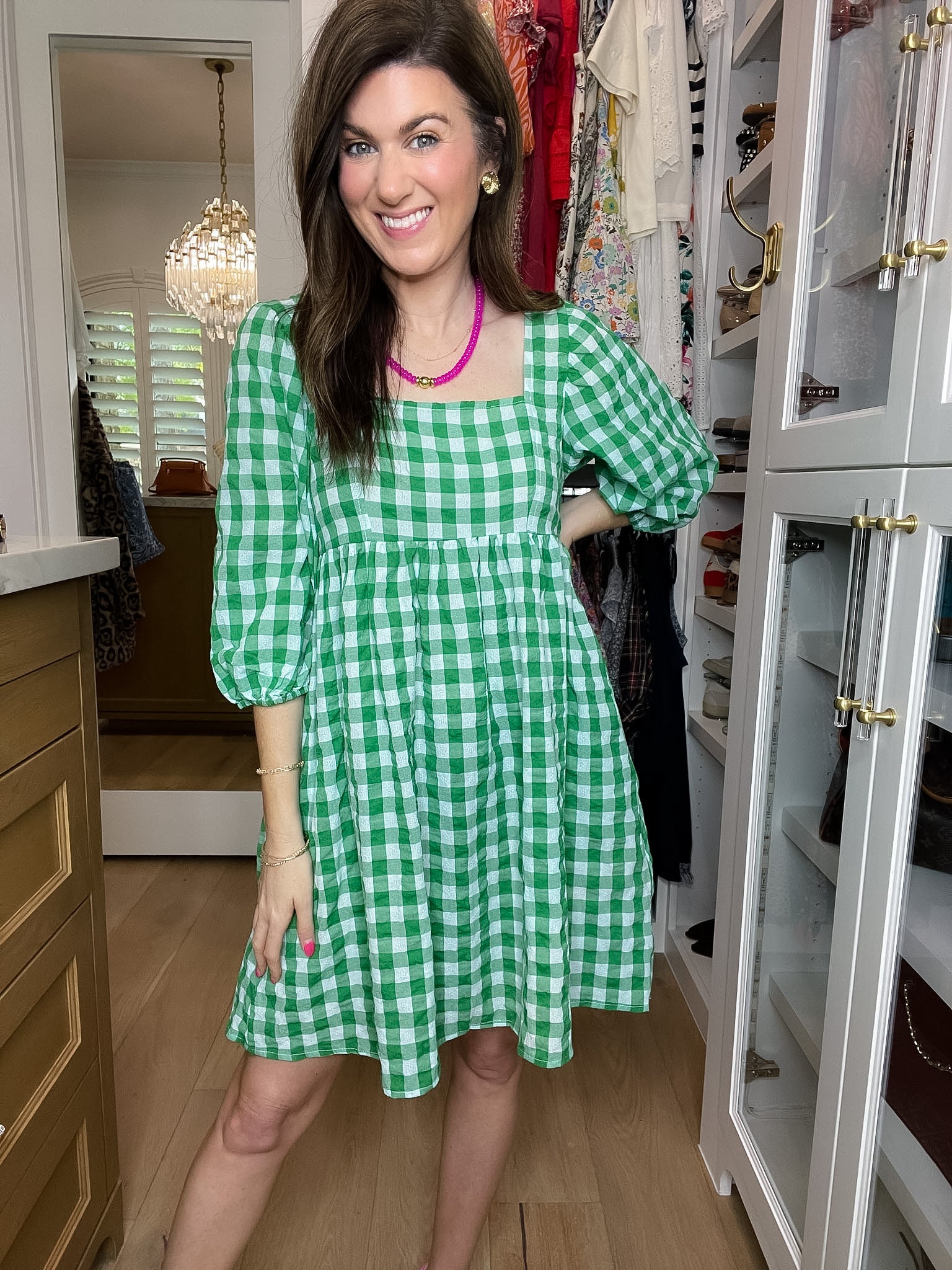 Sunny Stroll Gingham Dress