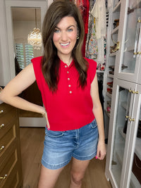 Power Play Cropped Polo Top