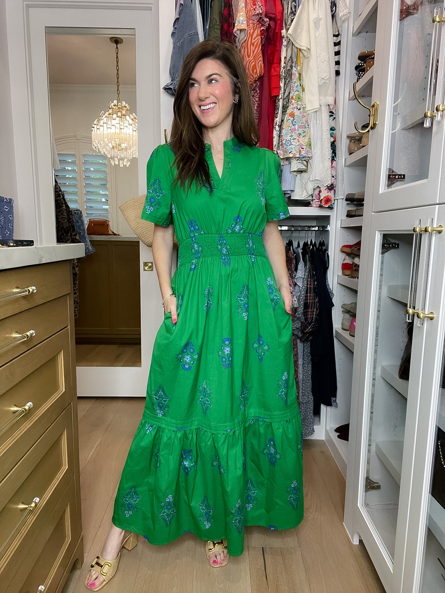 Sugarlips Belraj Poplin Maxi Dress in Helina Floral