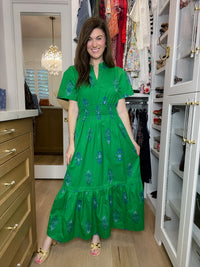 Sugarlips Belraj Poplin Maxi Dress in Helina Floral