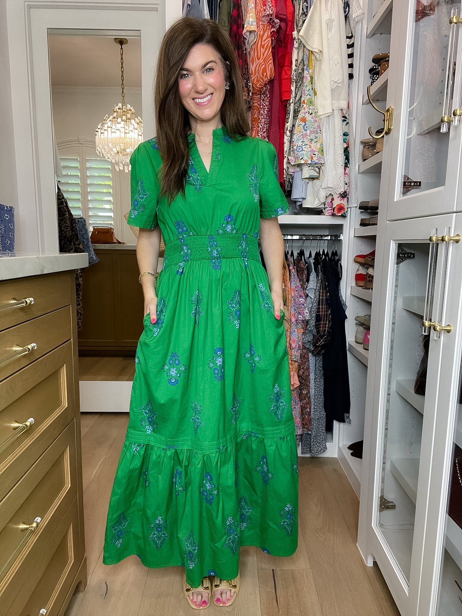 Sugarlips Belraj Poplin Maxi Dress in Helina Floral