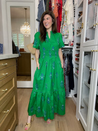 Sugarlips Belraj Poplin Maxi Dress in Helina Floral