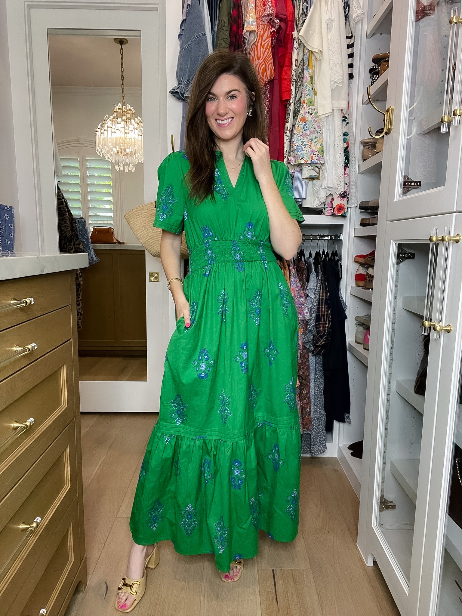 Sugarlips Belraj Poplin Maxi Dress in Helina Floral