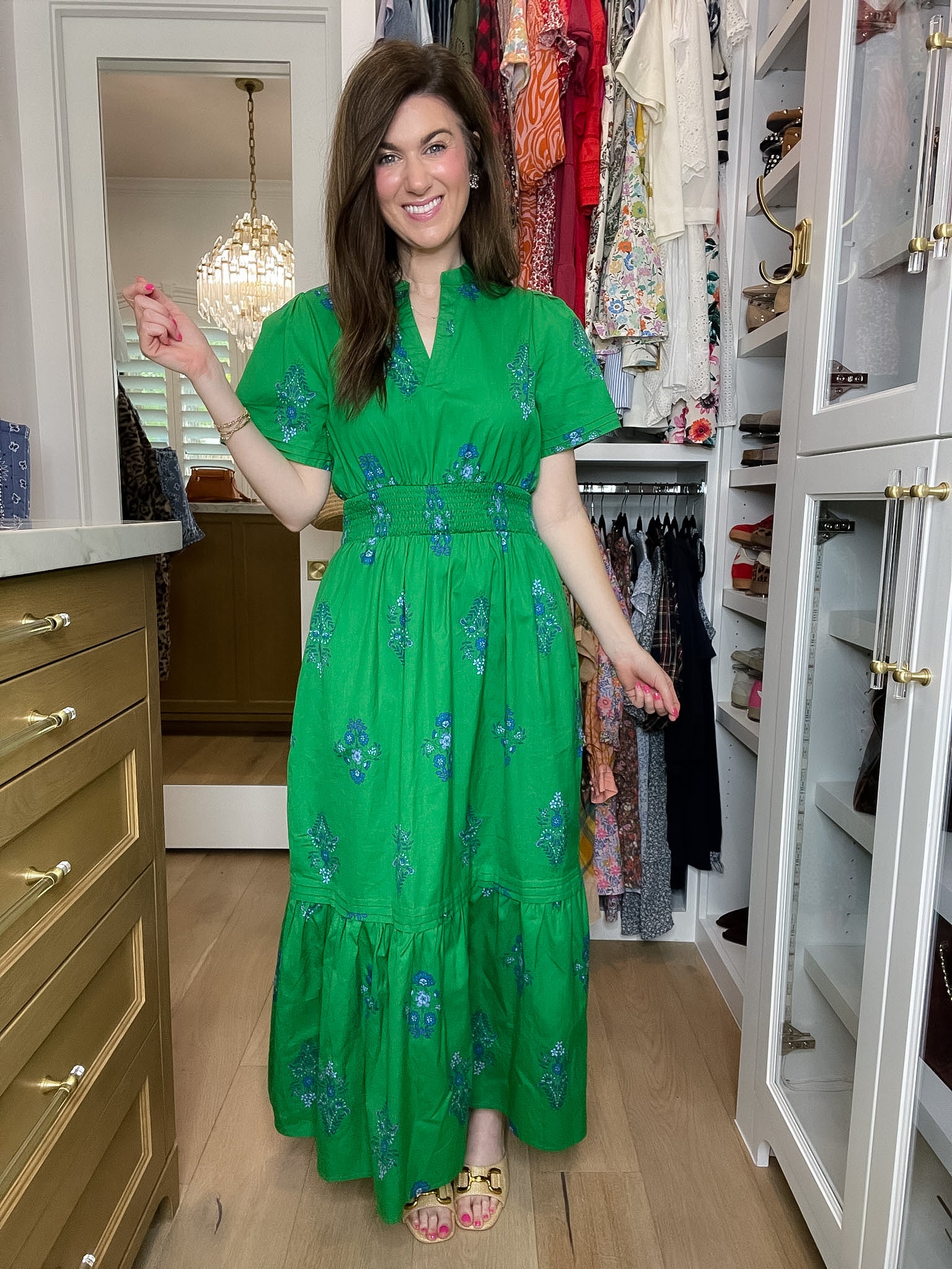 Sugarlips Belraj Poplin Maxi Dress in Helina Floral