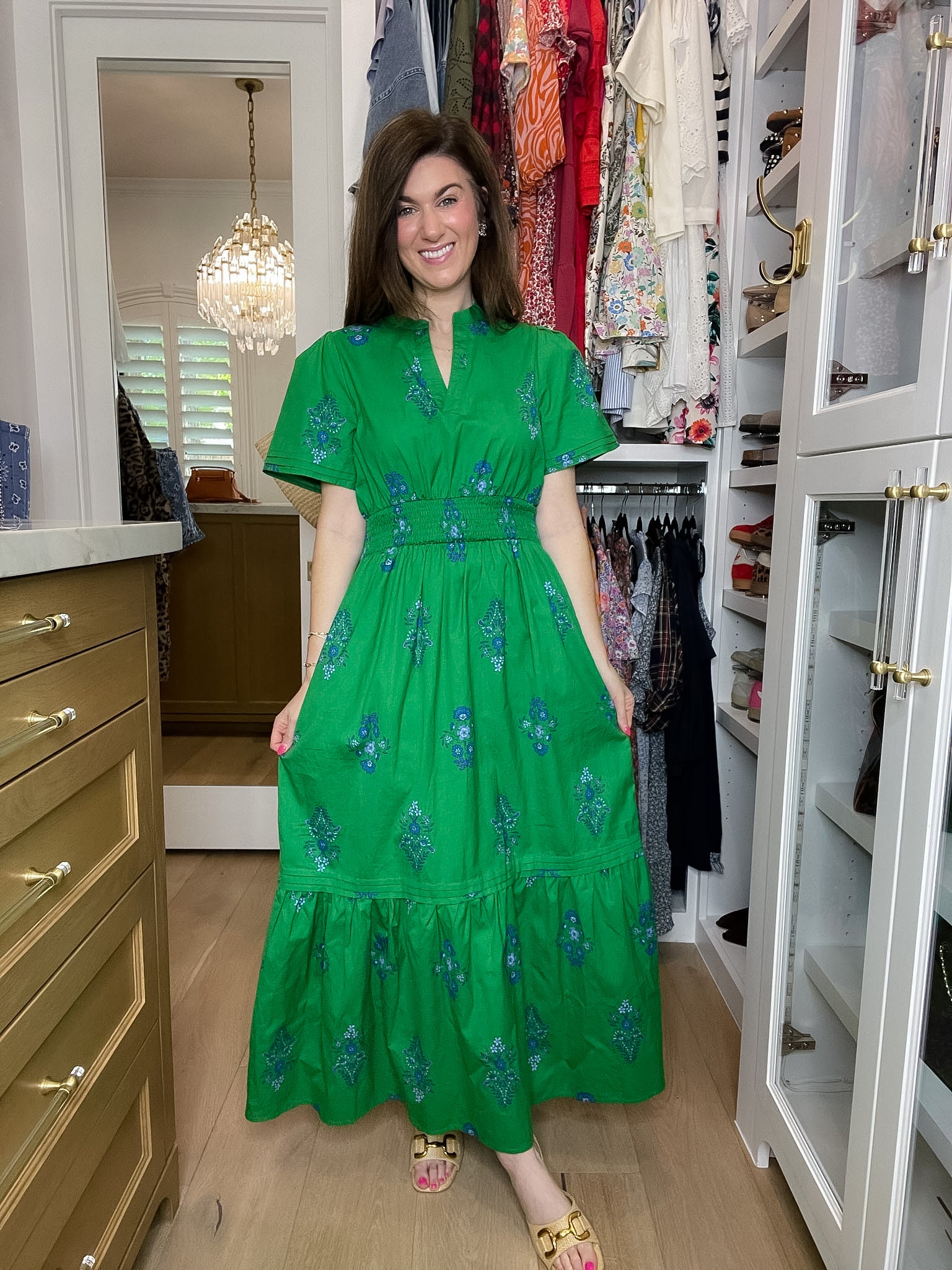 Sugarlips Belraj Poplin Maxi Dress in Helina Floral