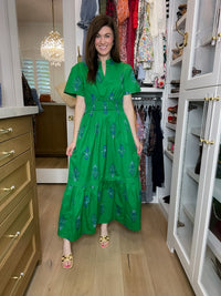 Sugarlips Belraj Poplin Maxi Dress in Helina Floral