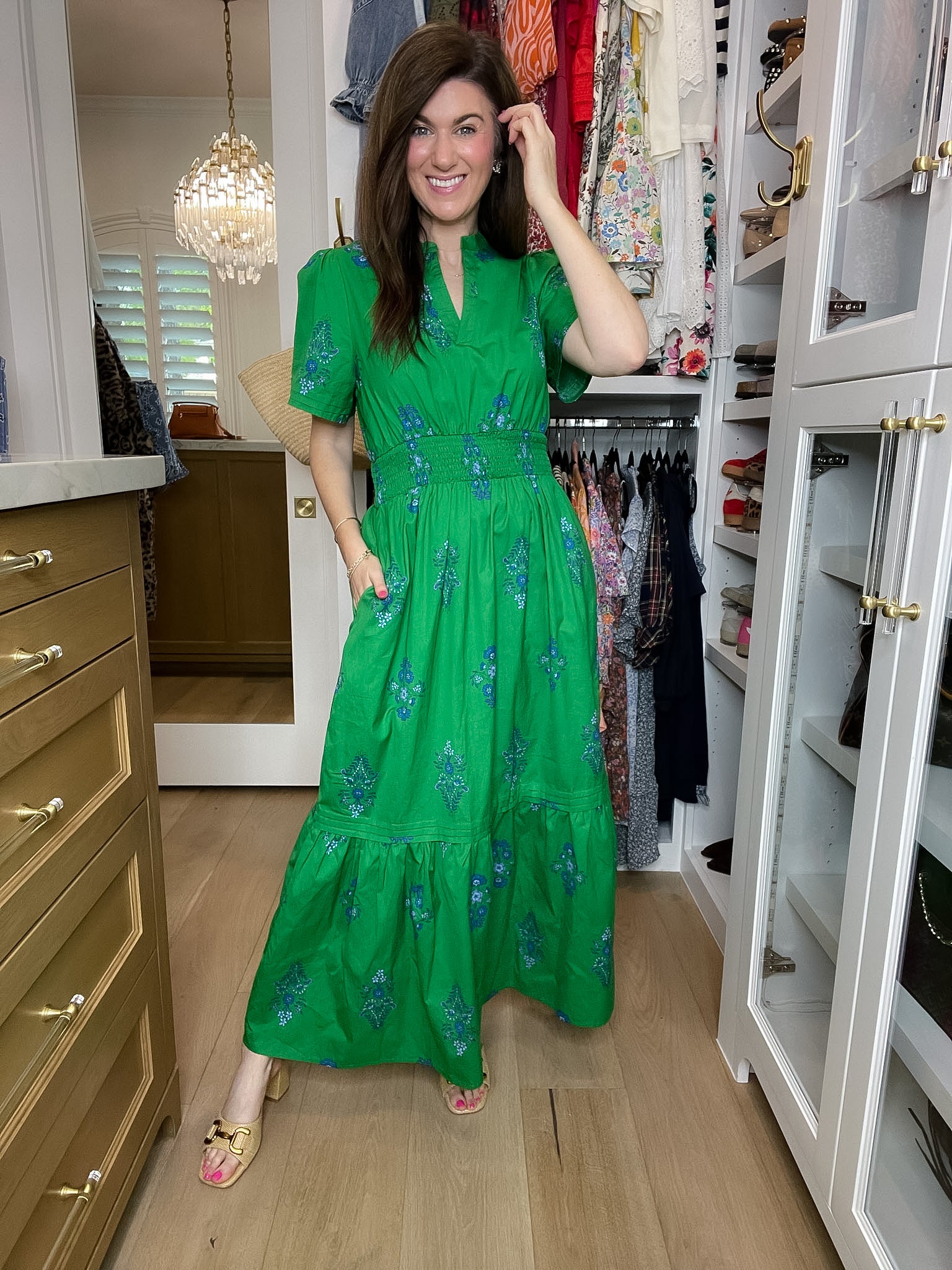 Sugarlips Belraj Poplin Maxi Dress in Helina Floral