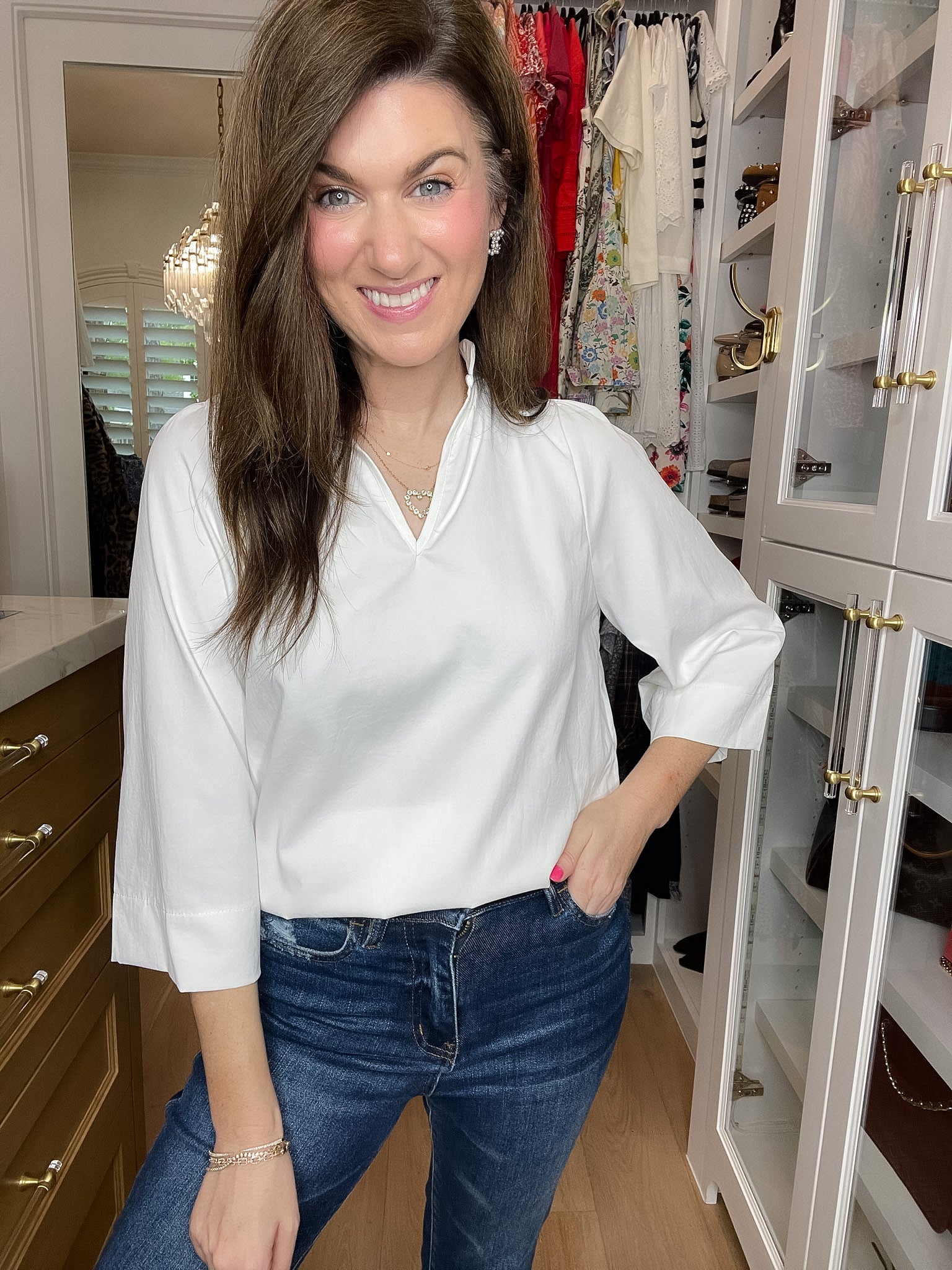 Fresh Start Ruffle Neck Top