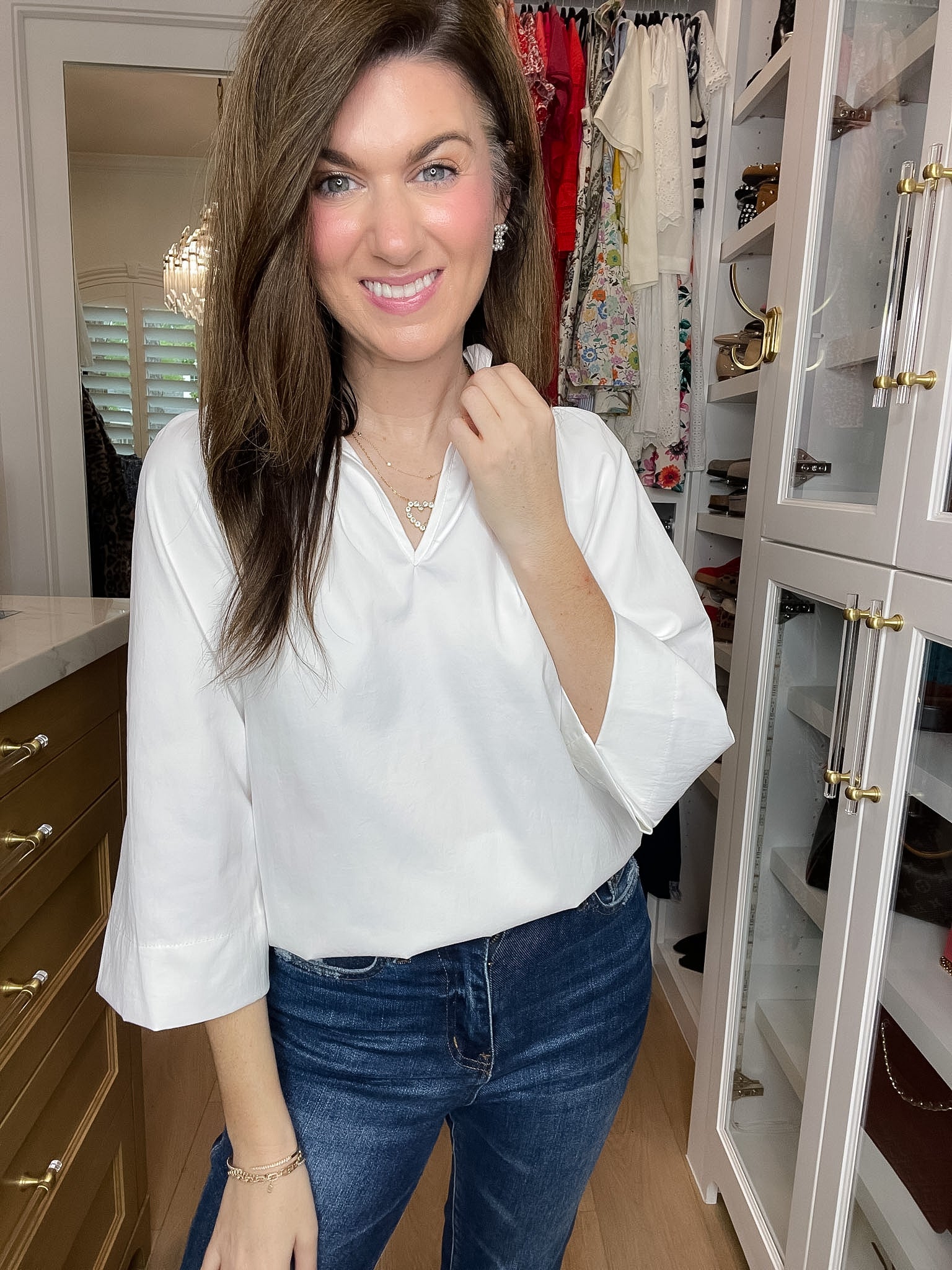 Fresh Start Ruffle Neck Top
