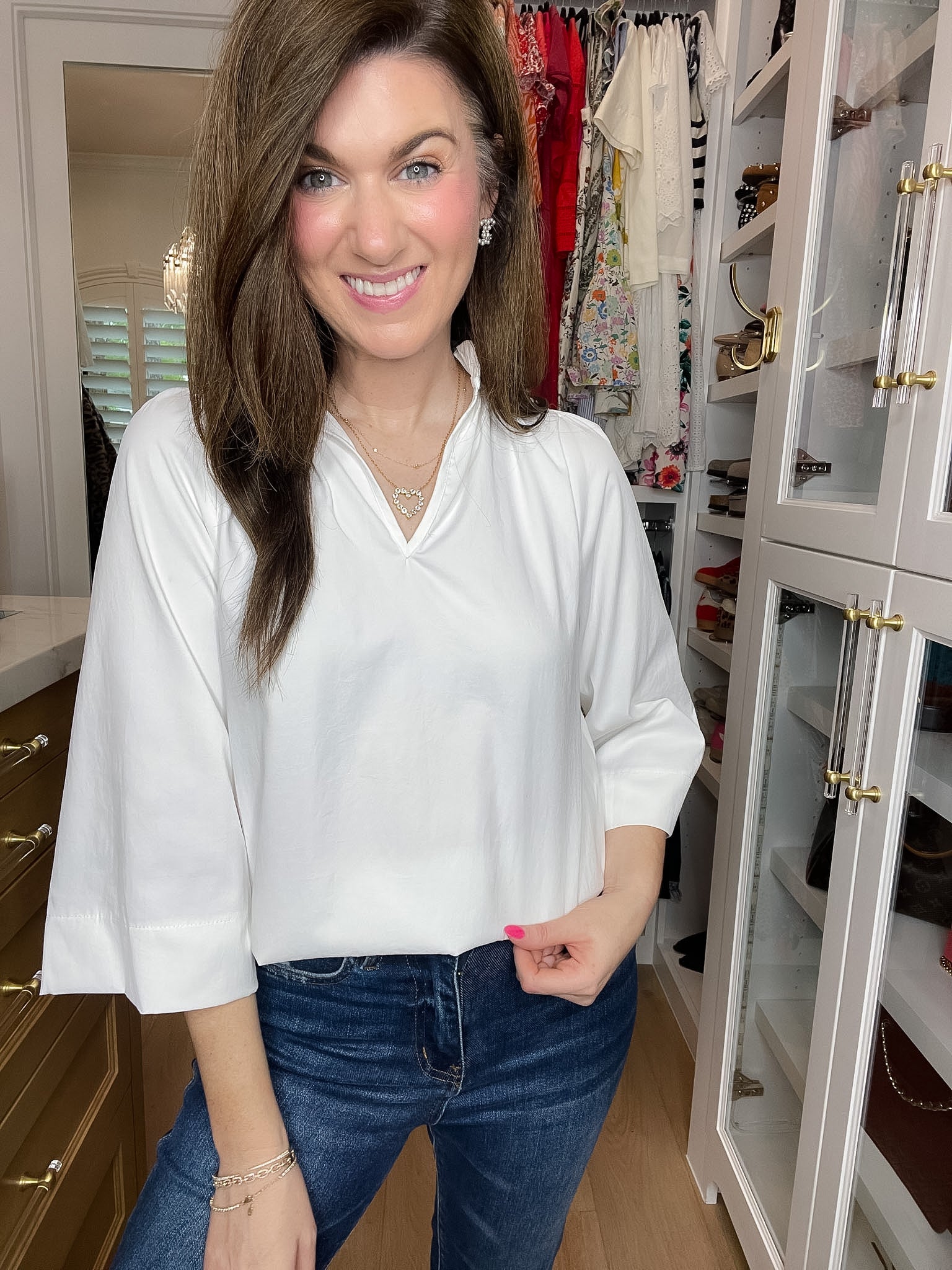 Fresh Start Ruffle Neck Top