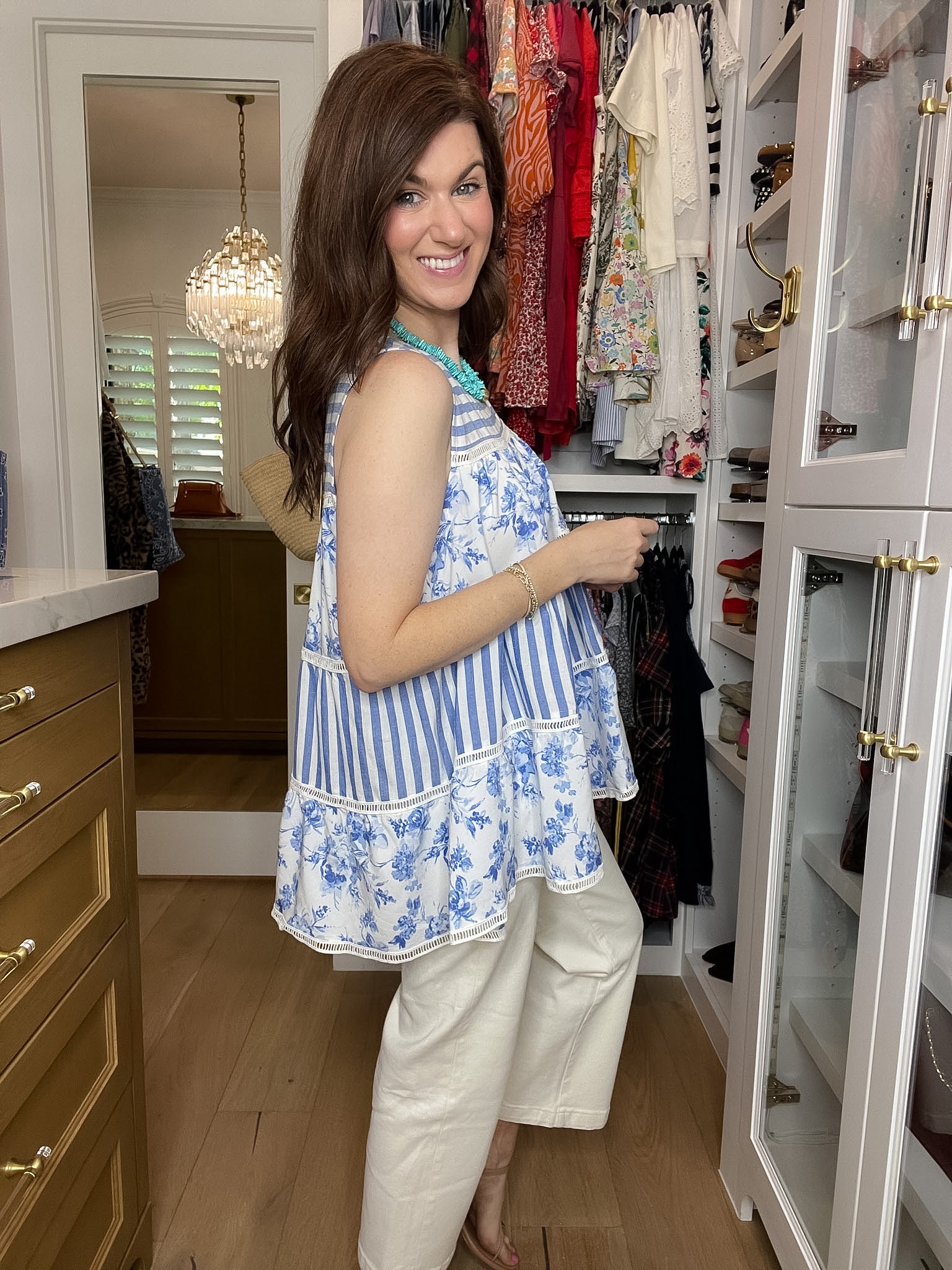 Seabreeze Stripe and Floral Top