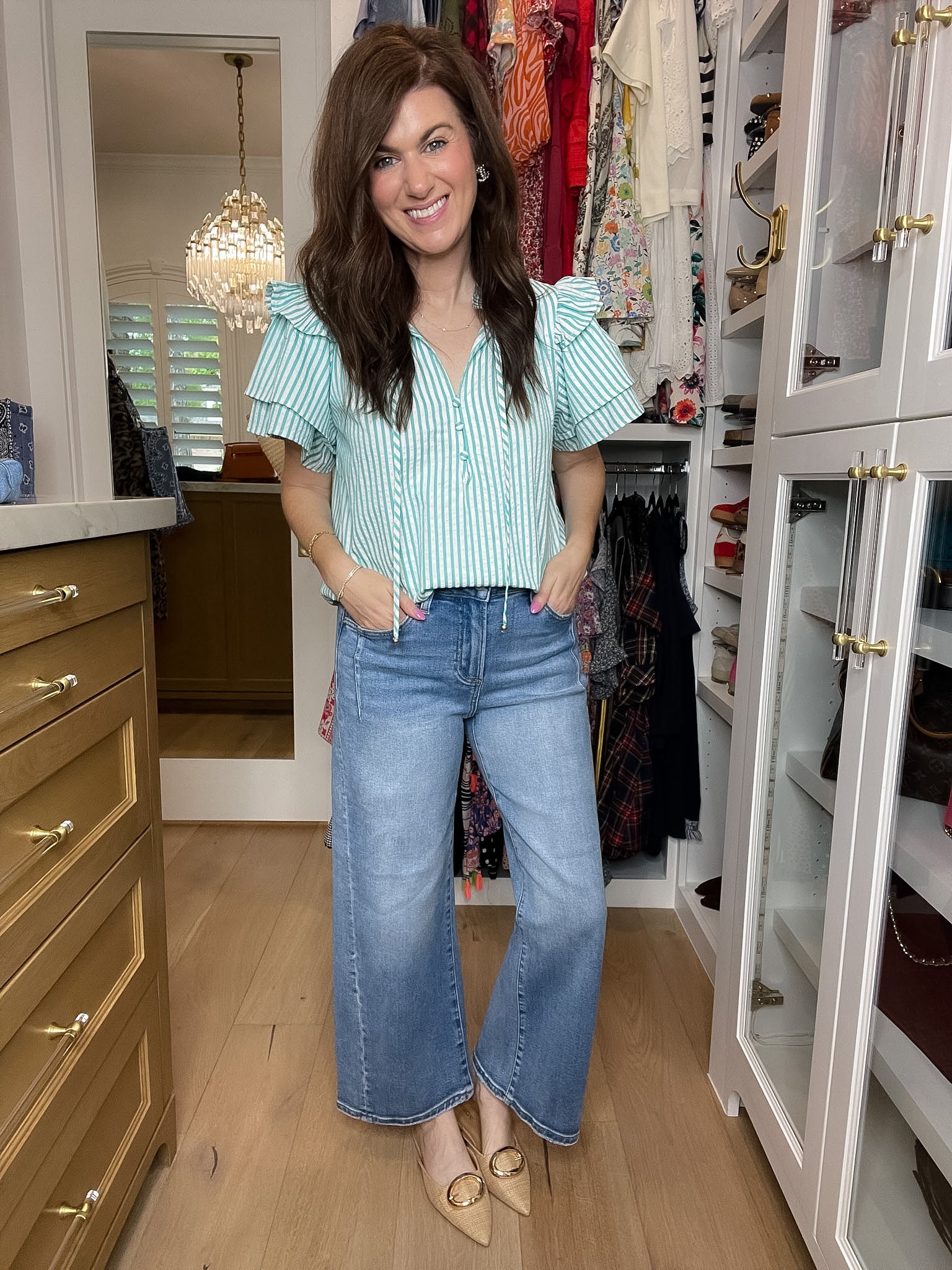 Risen Saylor Slouchy Crop Wide Leg Jeans