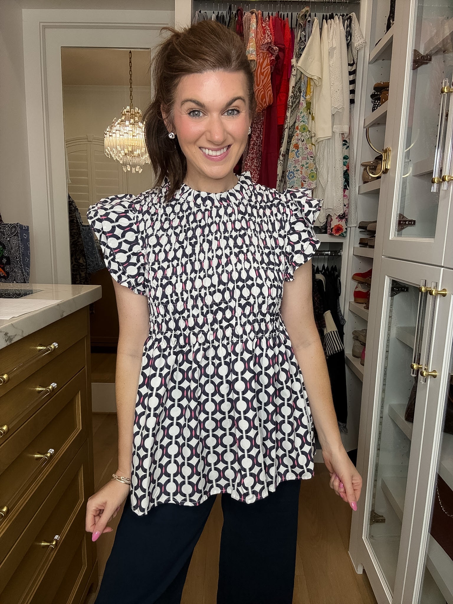 Polished Play Smocked Top