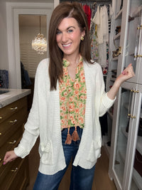 Making Room for You Cardigan in Off White