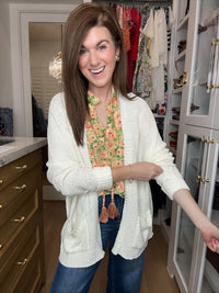 Making Room for You Cardigan in Off White
