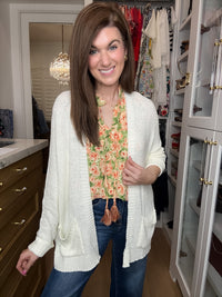 Making Room for You Cardigan in Off White