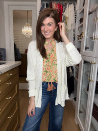 Making Room for You Cardigan in Off White